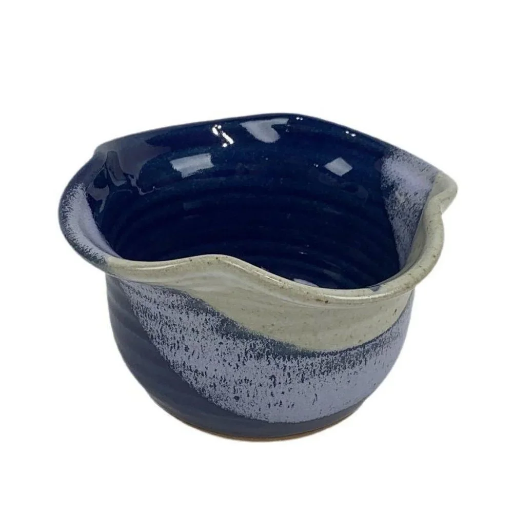 Pottery‎ Apple Baker Dip Dye Fluted Artist Stamped